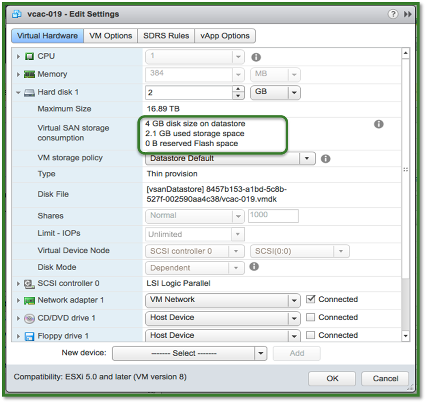 datastore usage on disk alarm in vsphere 6.0